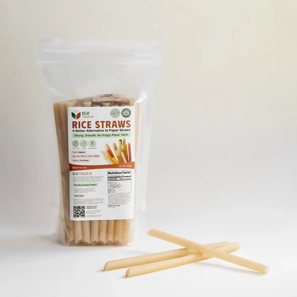 Milkshake Rice Straws (10mm) (White)
